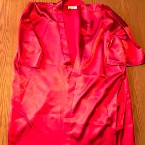 [vintage] red satin robe